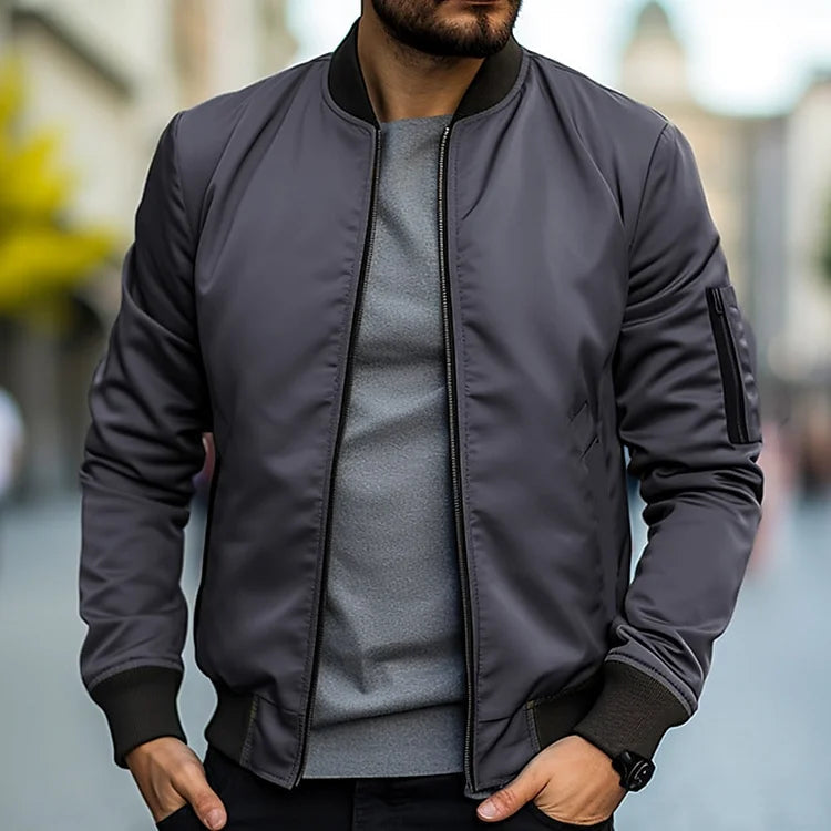 Braian - Chaqueta bomber ligera para hombre