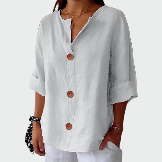 Bea - Blusa Casual con Textura