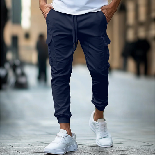Leo - Pantalones cargo para hombre con bolsillos espaciosos
