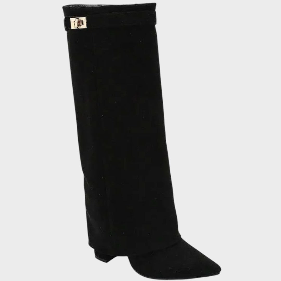 Leire - Botas de Ante con Caña Alta