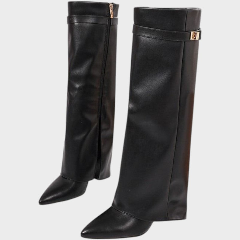 Gabriela - Botas de Caña Alta de Cuero