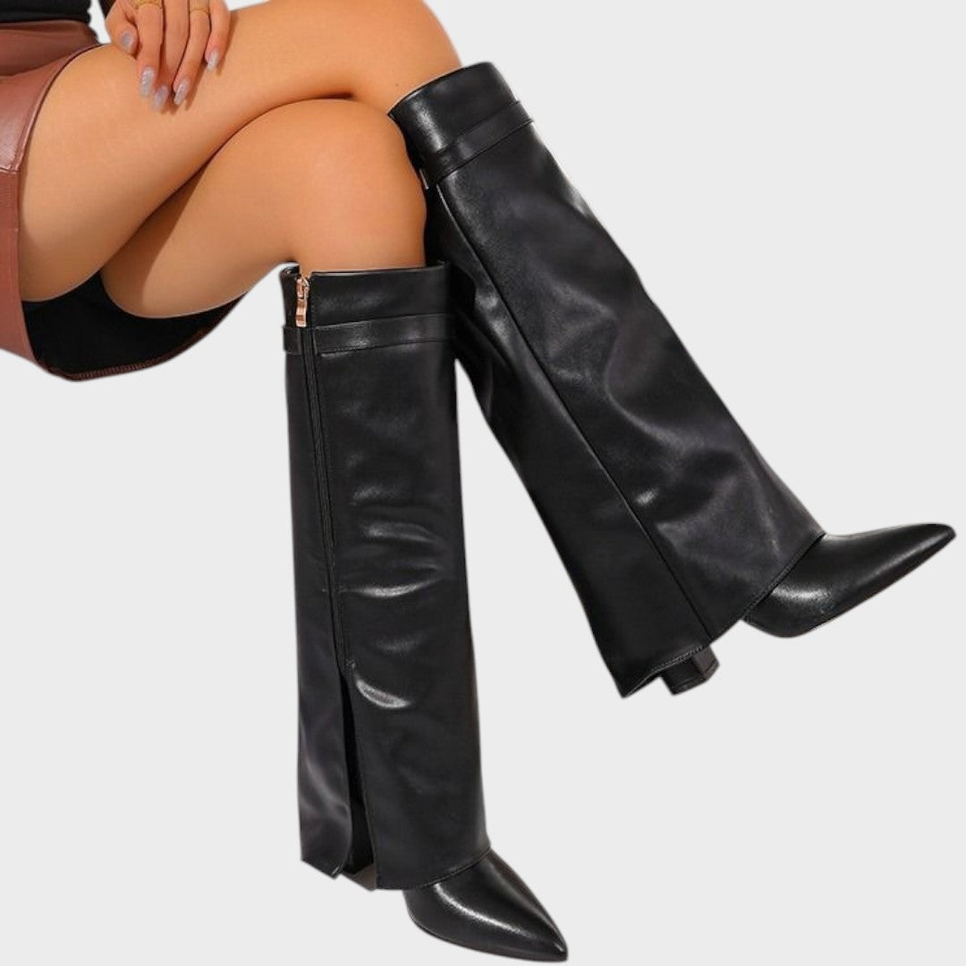 Gabriela - Botas de Caña Alta de Cuero
