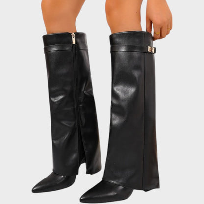 Gabriela - Botas de Caña Alta de Cuero