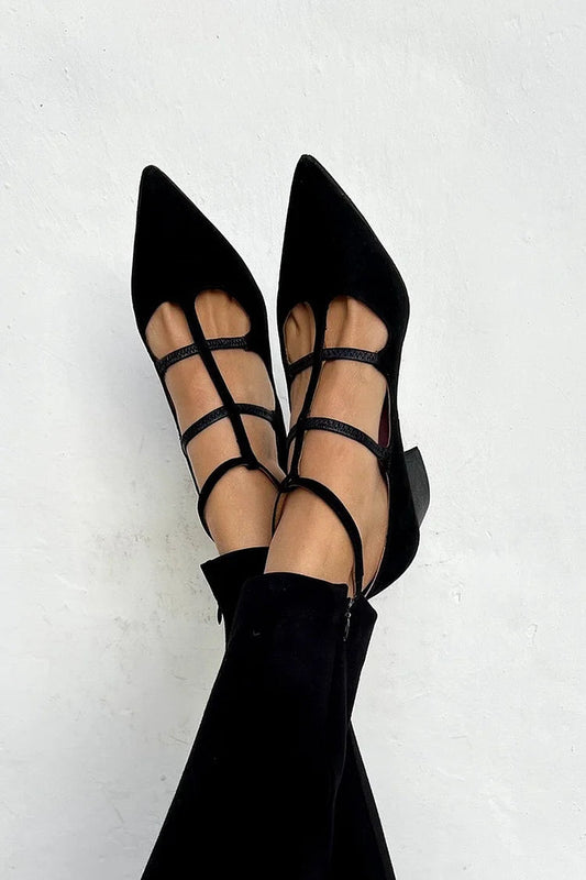 Gigi - Zapato de tacón Spitzer con tiras cruzadas
