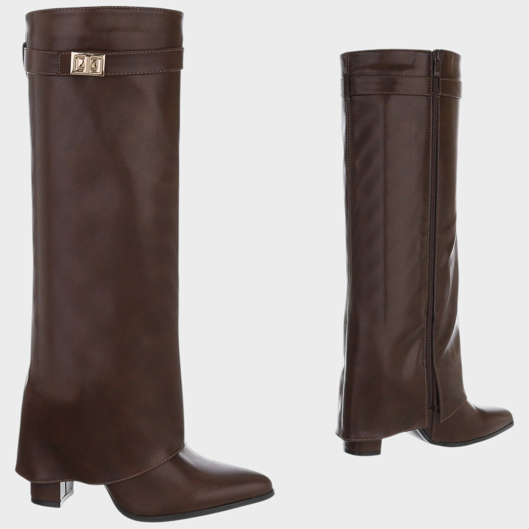 Gabriela - Botas de Caña Alta de Cuero