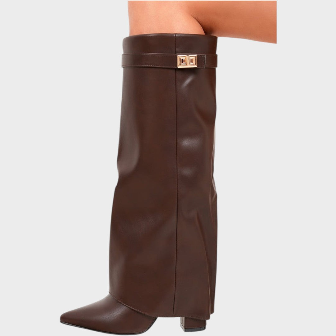 Gabriela - Botas de Caña Alta de Cuero