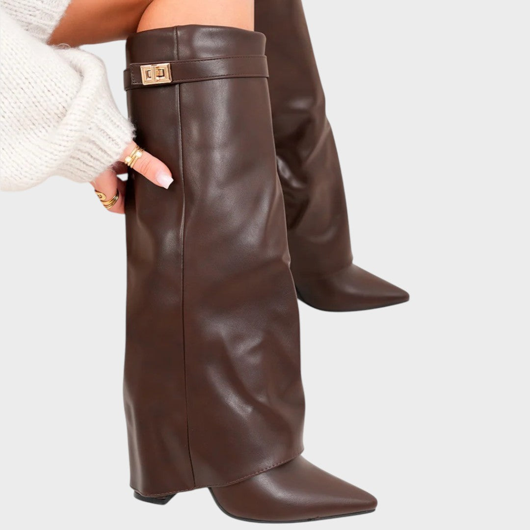 Gabriela - Botas de Caña Alta de Cuero