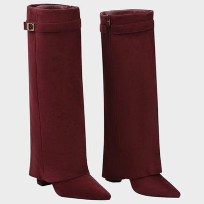 Leire - Botas de Ante con Caña Alta