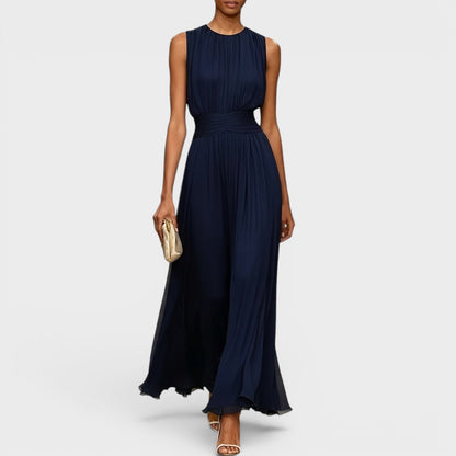 Carlota - Elegante vestido midi de gasa