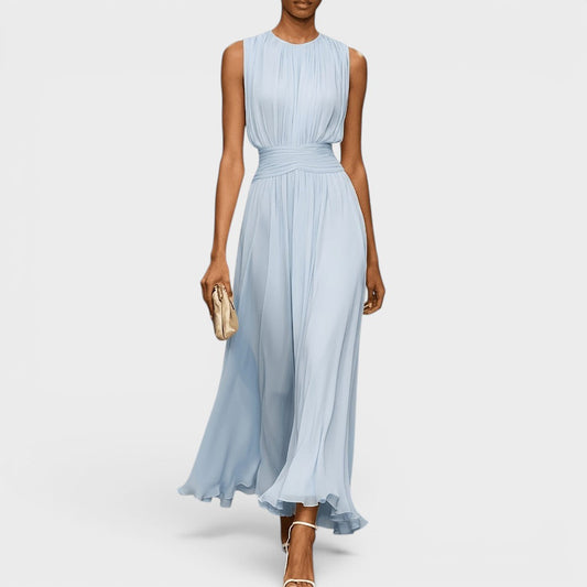 Carlota - Elegante vestido midi de gasa
