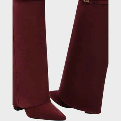 Leire - Botas de Ante con Caña Alta