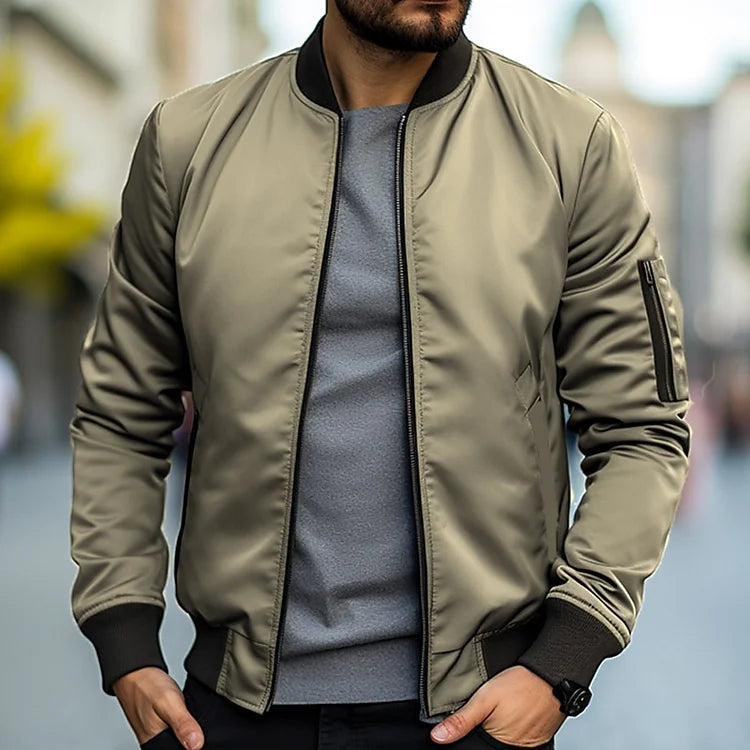 Braian - Chaqueta bomber ligera para hombre