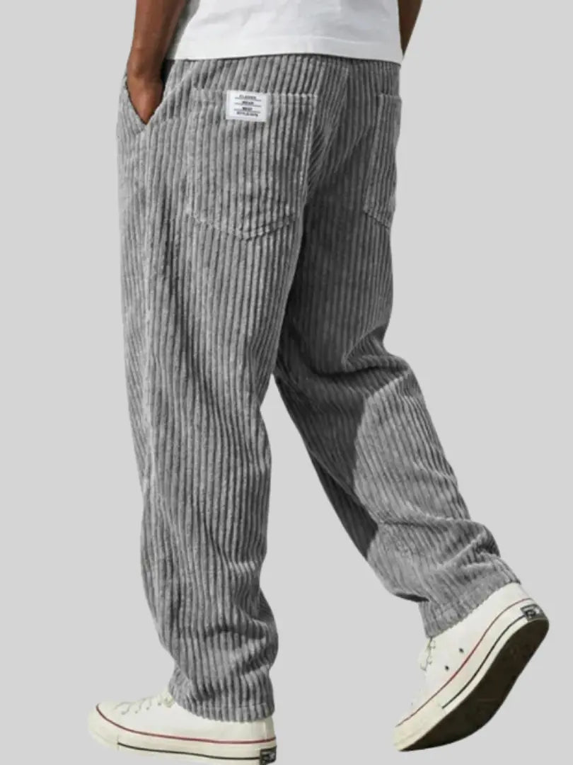 Pepe - Pantalones de pana para hombre con cintura elástica