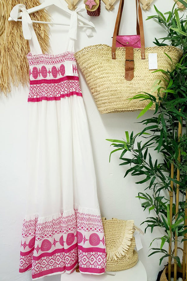 Madison - Vestido con cuello cuadrado y cordones