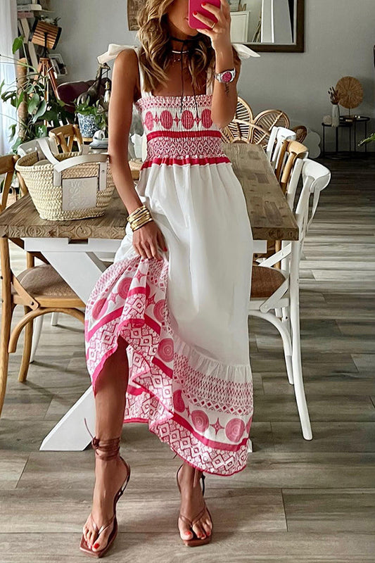 Madison - Vestido con cuello cuadrado y cordones