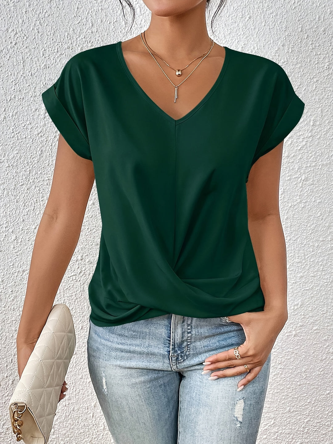 Tina - Cómoda camiseta con cuello en V