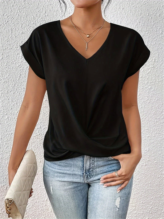 Tina - Cómoda camiseta con cuello en V