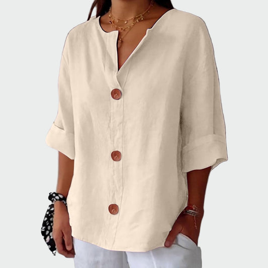 Bea - Blusa Casual con Textura