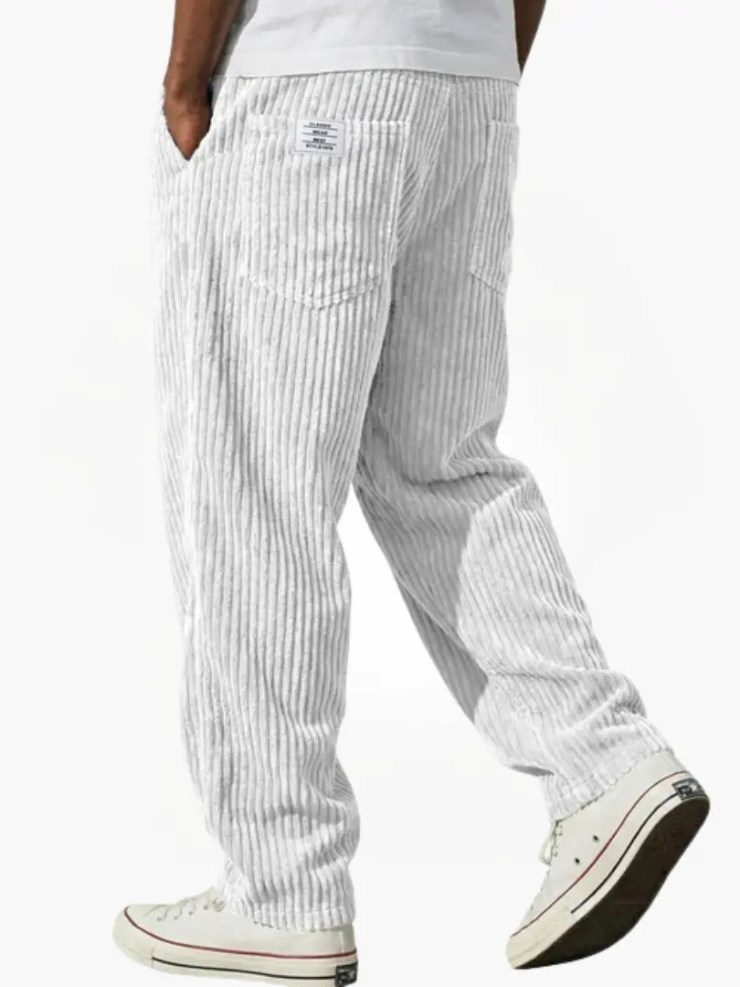 Pepe - Pantalones de pana para hombre con cintura elástica
