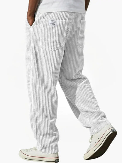 Pepe - Pantalones de pana para hombre con cintura elástica