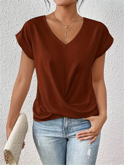 Tina - Cómoda camiseta con cuello en V