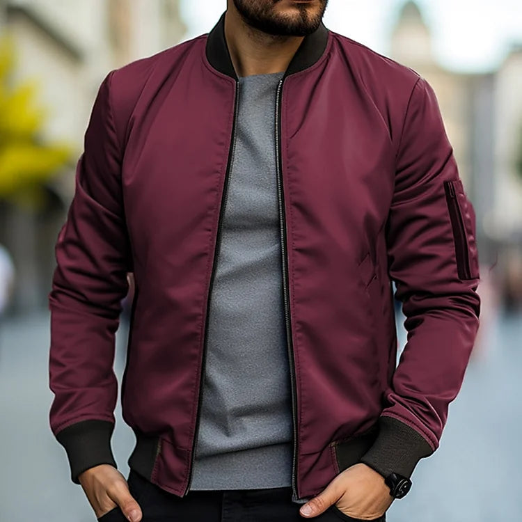 Braian - Chaqueta bomber ligera para hombre