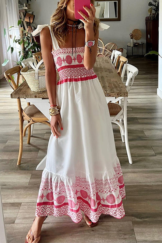 Madison - Vestido con cuello cuadrado y cordones