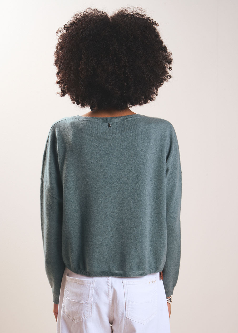Joe - Jersey con cuello barco 100 % cachemira