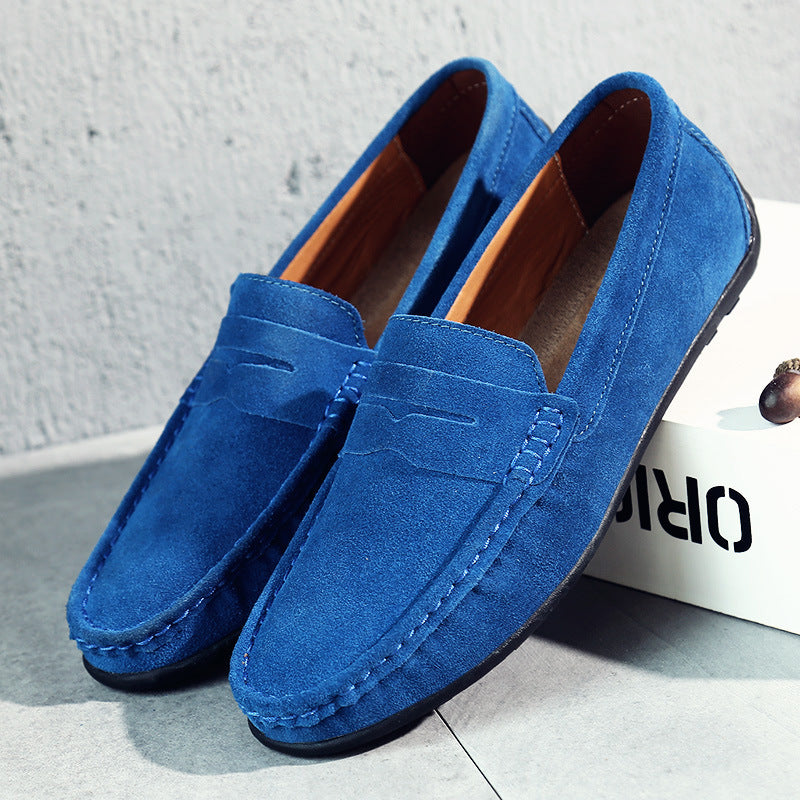 Neo - Mocasines retro de ante para hombre
