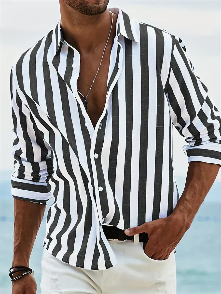 Verona - Camisa de verano ligera a rayas