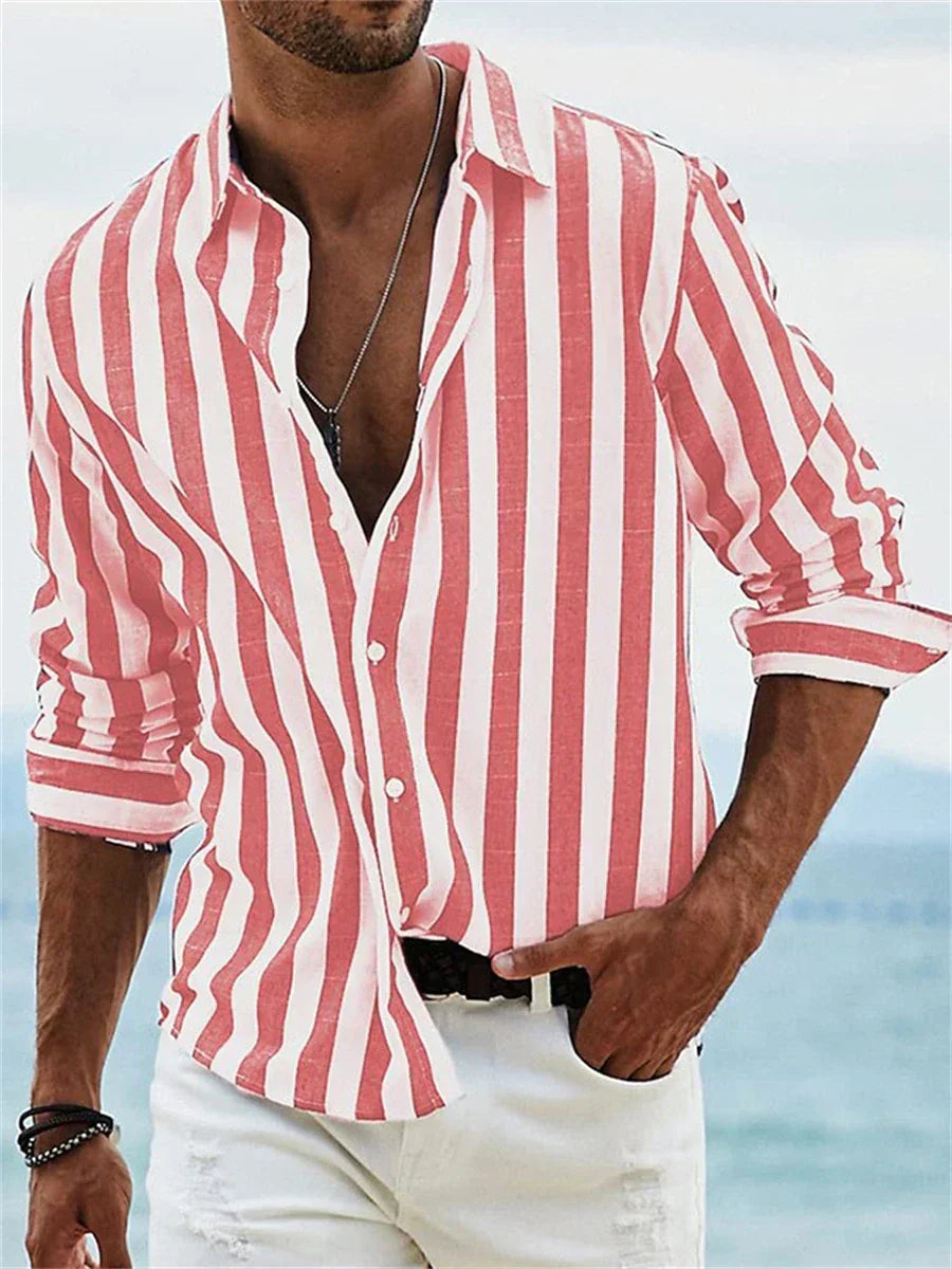 Verona - Camisa de verano ligera a rayas