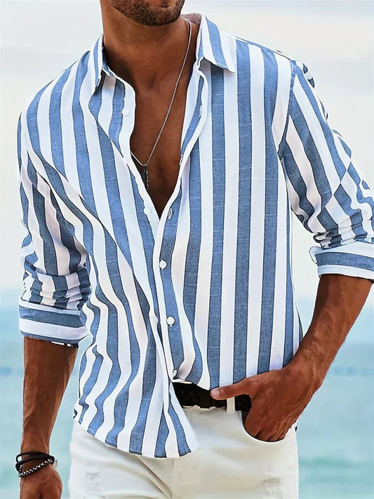 Verona - Camisa de verano ligera a rayas