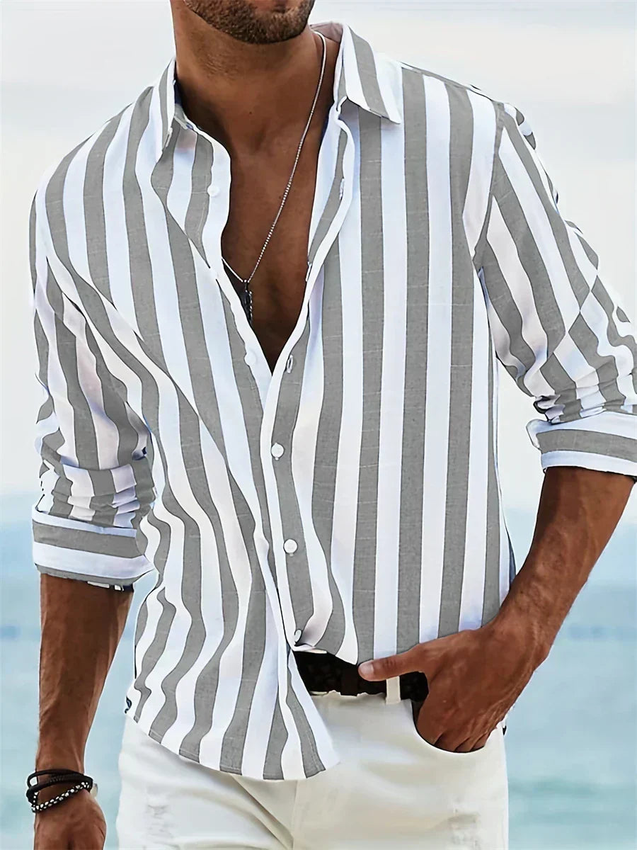 Verona - Camisa de verano ligera a rayas