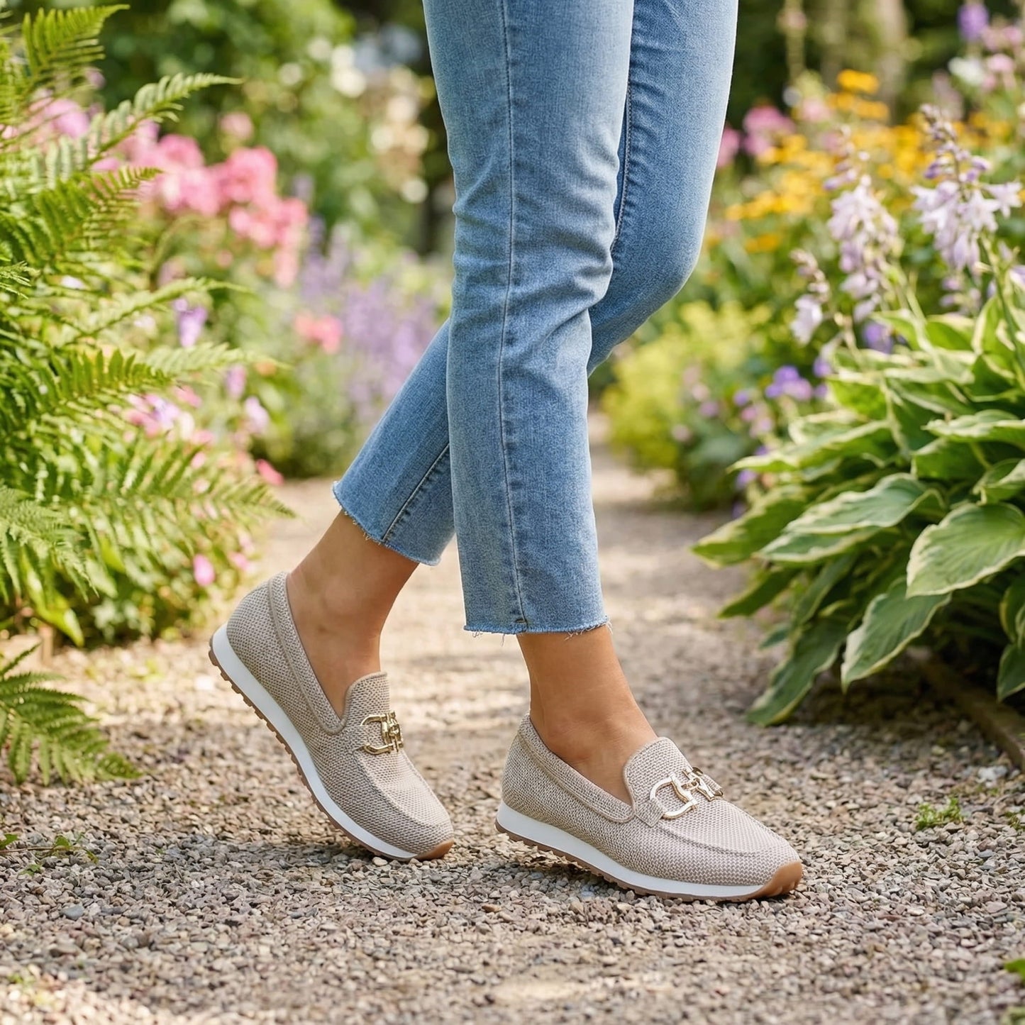 Lili - Zapatillas ortopédicas tipo mocasín