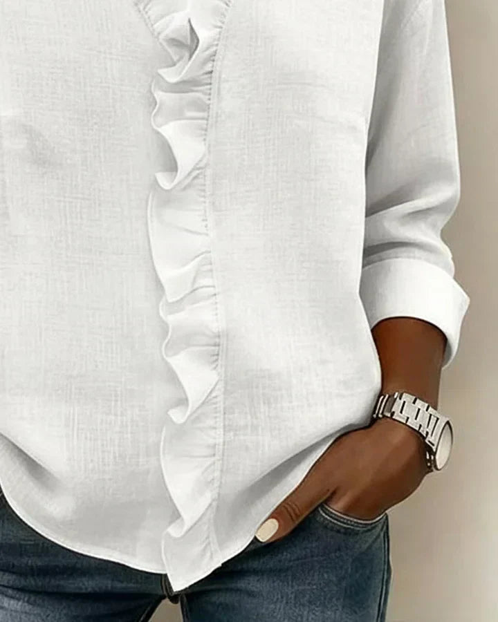Vanesa - Blusa elegante con cuello en V