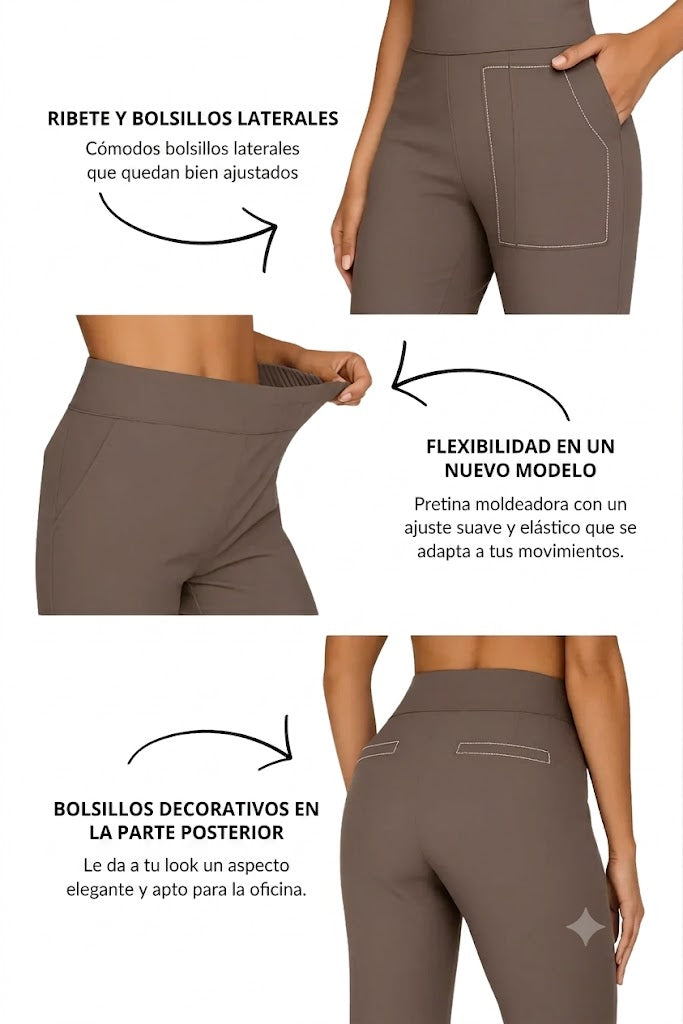 Kleo - Pantalones elásticos cómodos