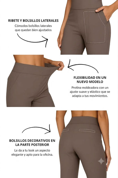 Kleo - Pantalones elásticos cómodos