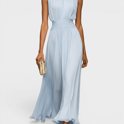 Carlota - Elegante vestido midi de gasa