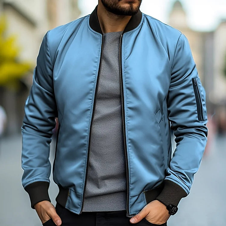 Braian - Chaqueta bomber ligera para hombre