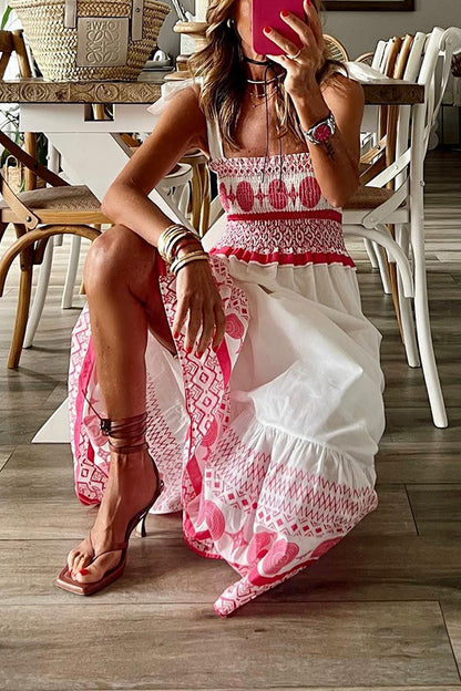 Madison - Vestido con cuello cuadrado y cordones