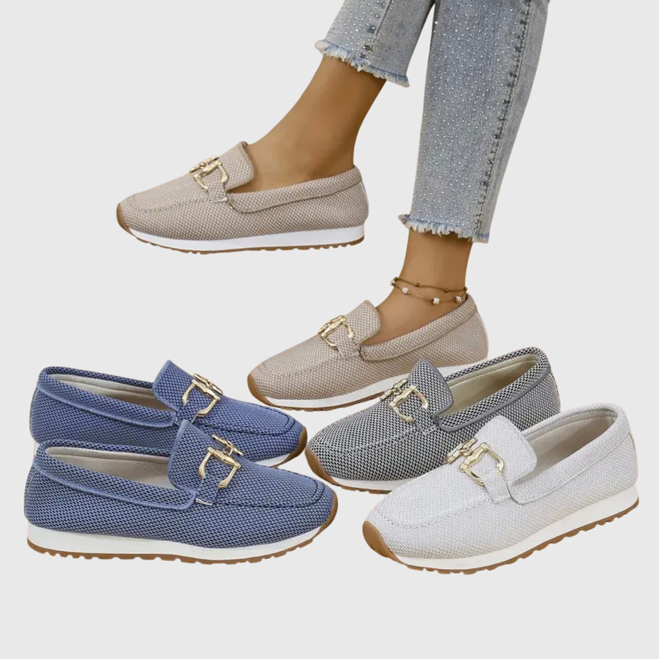 Lili - Zapatillas ortopédicas tipo mocasín