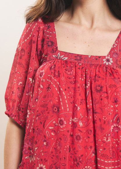 Valentina - Vestido corto estampado