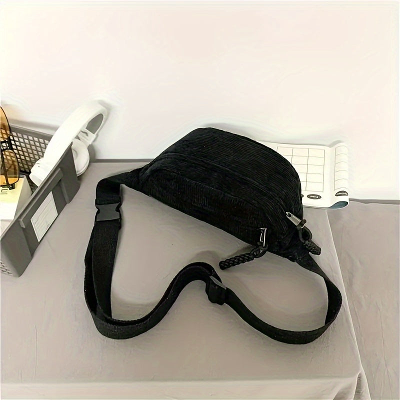 Penelope - Bolso bandolera de terciopelo acanalado