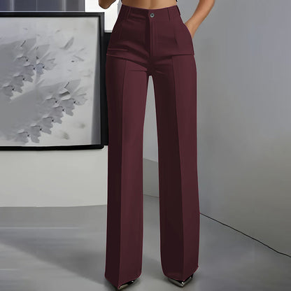 Noa - Pantalones de traje de mujer de cintura alta