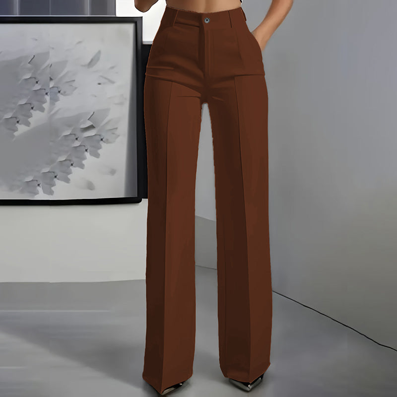 Noa - Pantalones de traje de mujer de cintura alta