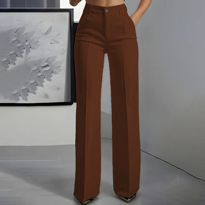 Noa - Pantalones de traje de mujer de cintura alta