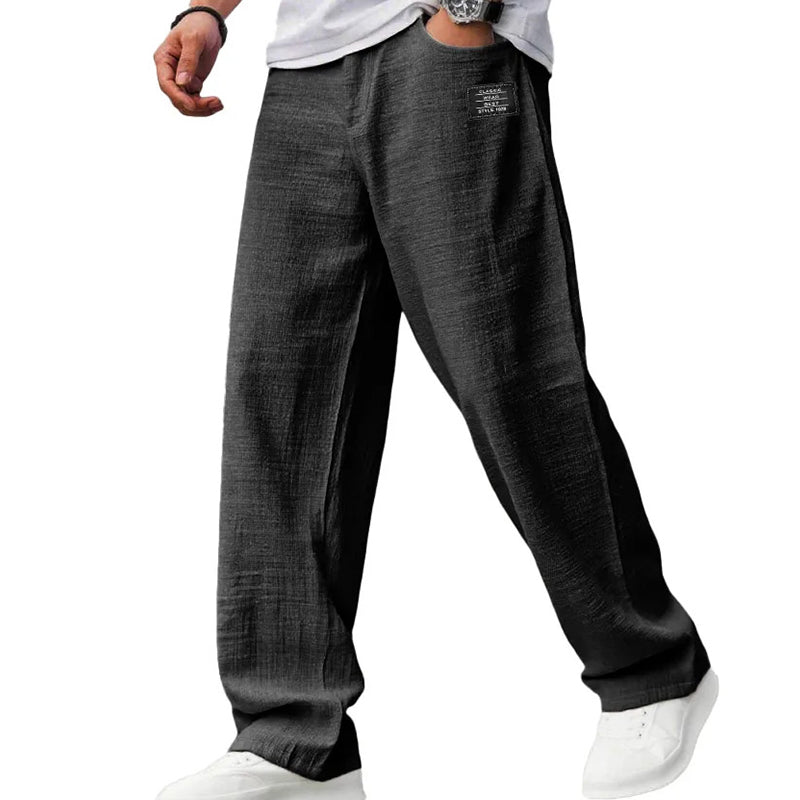 Albert - Pantalones ligeros de corte recto