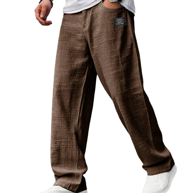 Albert - Pantalones ligeros de corte recto