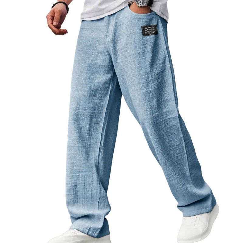 Albert - Pantalones ligeros de corte recto