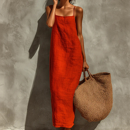 Verdelis - Vestido liso de estilo informal para mujer